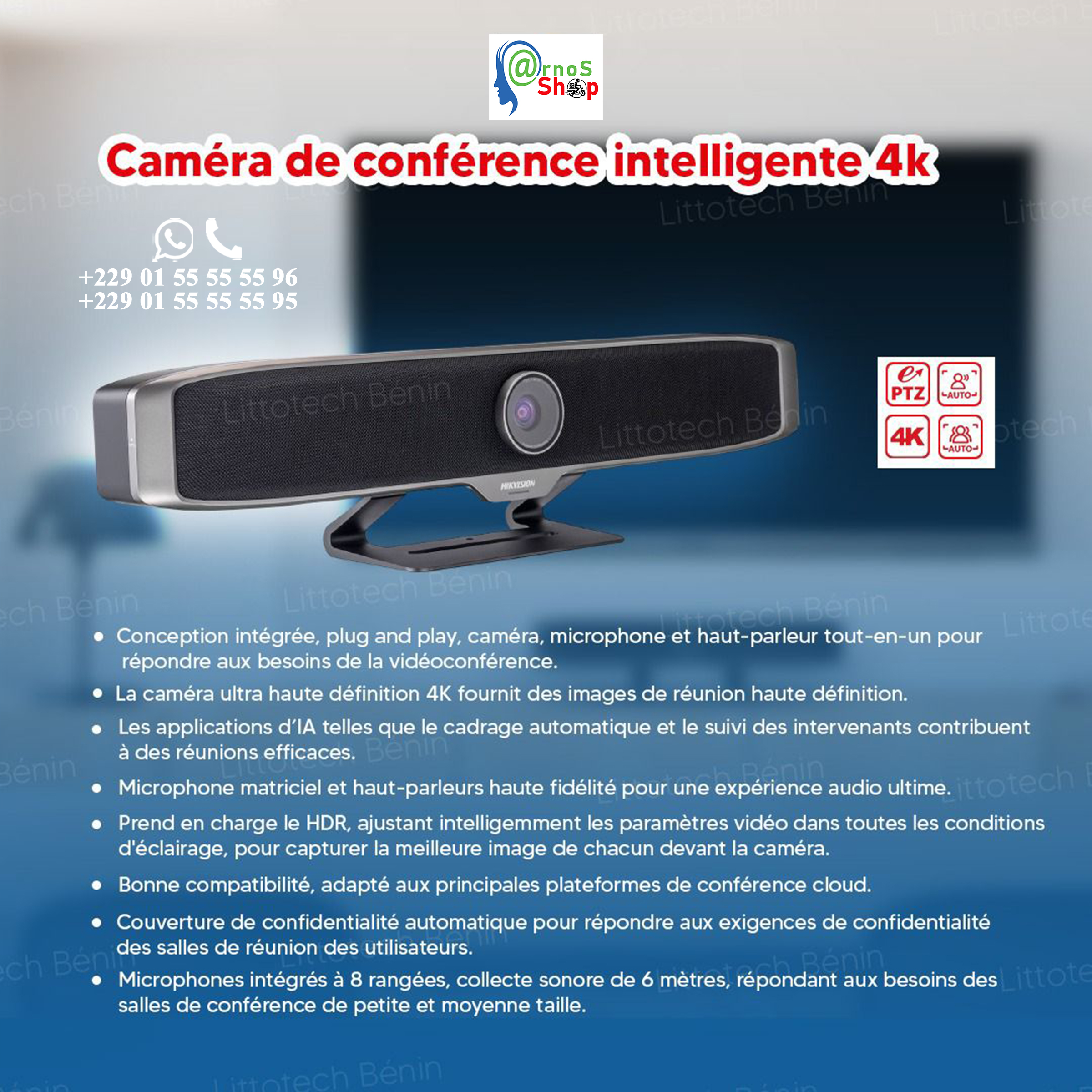 Équipements audio-vidéo et conférence